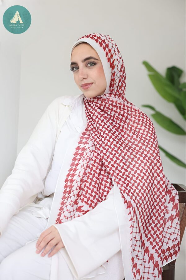 طرحة قطن كويتي ديجيتال مقاس 200*75