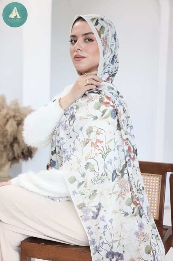 طرحة شيفون ديجيتال مقاس 200×75