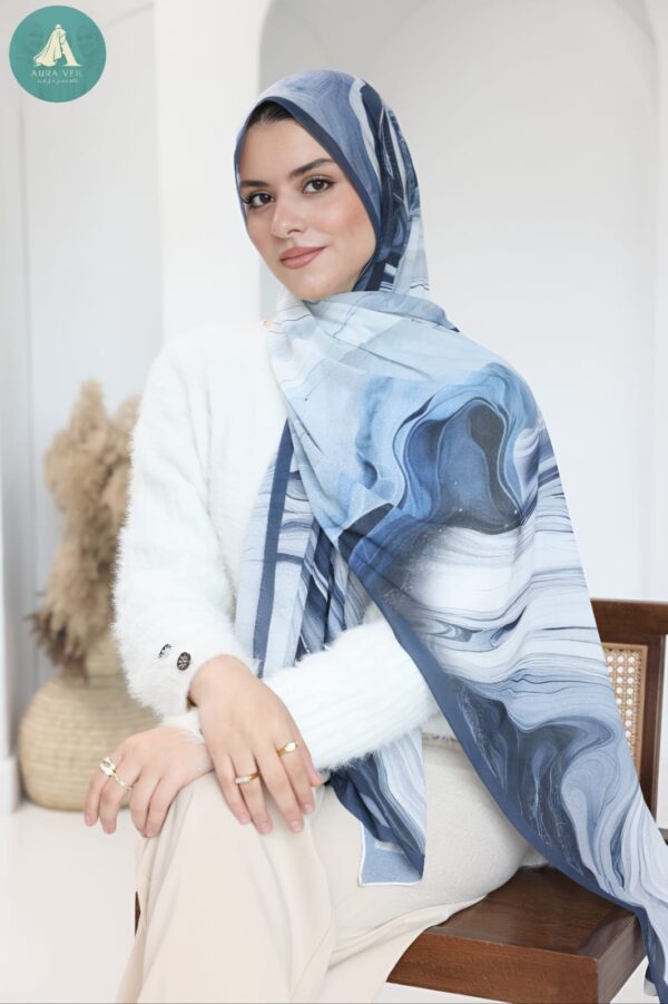 طرحة شيفون ديجيتال مقاس 200×75