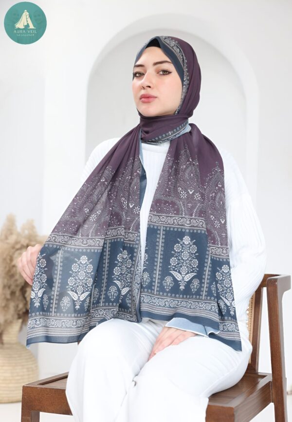 طرحة شيفون ديجيتال مقاس 200×75