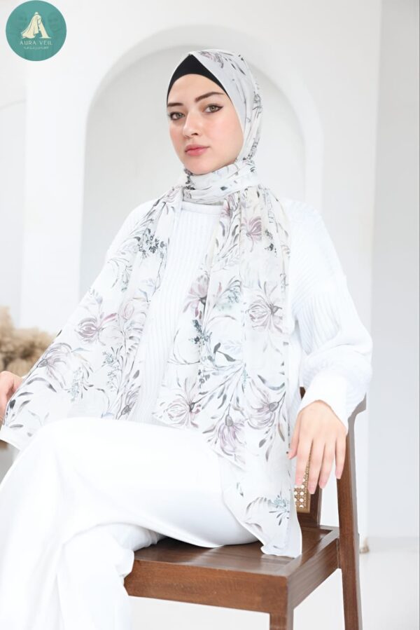 طرحة شيفون ديجيتال مقاس 200×75
